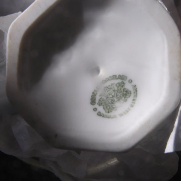 Vintage Gerold Porcelain Bavaria West Germany bird figurine blue and white - Picture 8 of 14